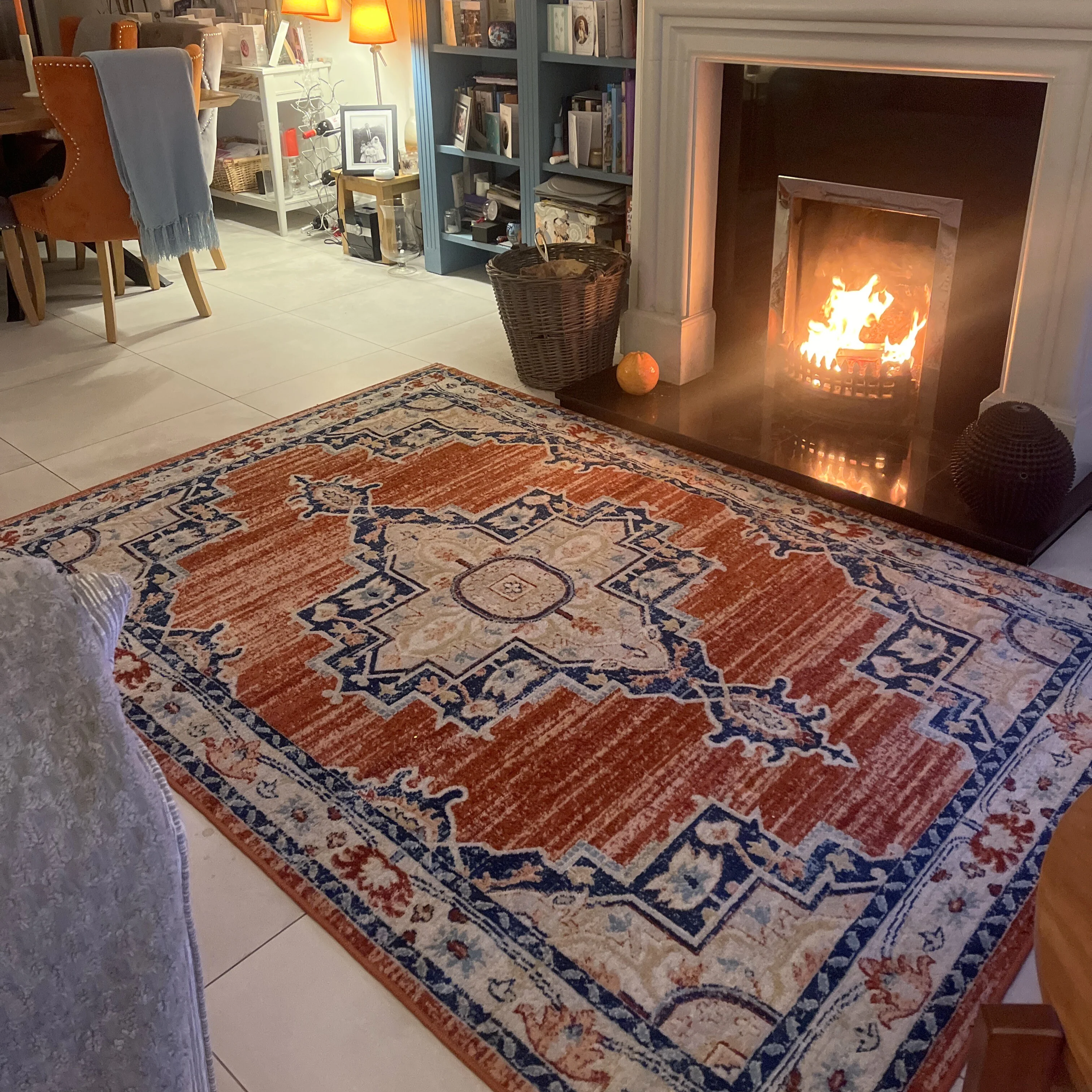 Terracotta Orange Oriental Area Rug - Antik - Image 2