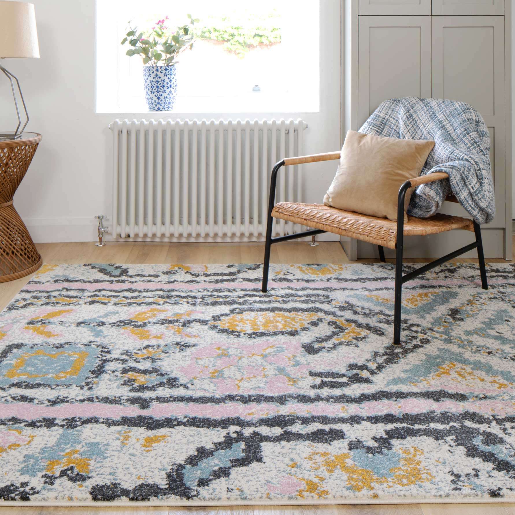 Pastel Tribal Print Area Room Rug - Image 2