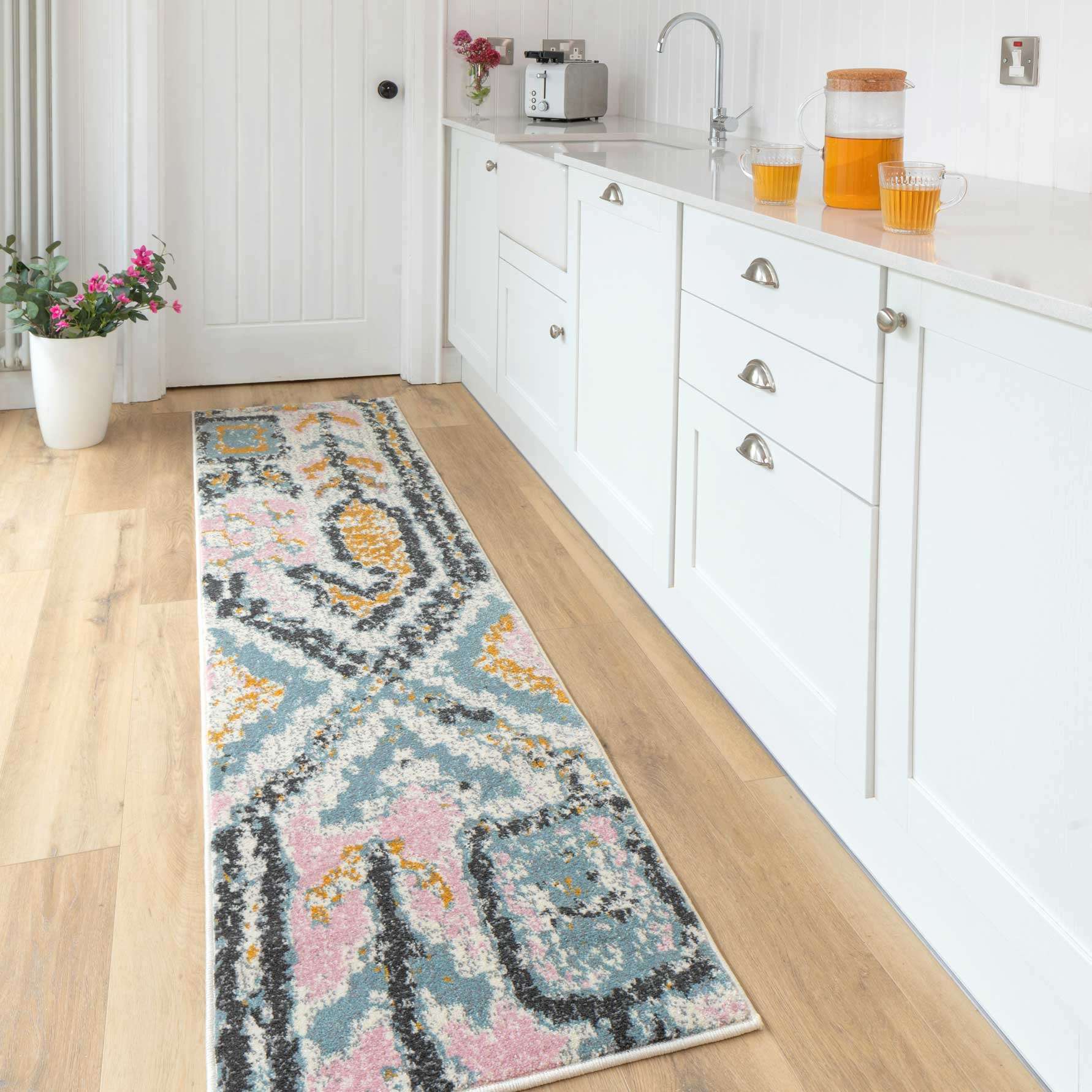Pastel Tribal Print Area Room Rug - Image 3