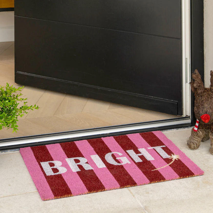 Pink Bright Coir Doormat - Image 2