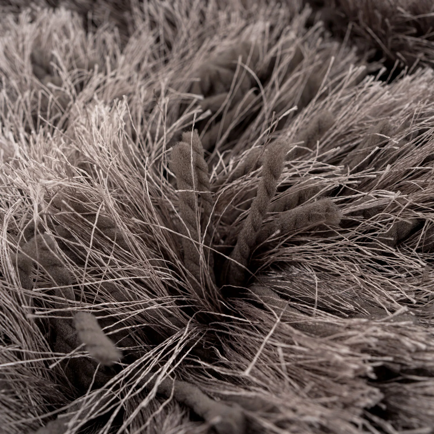 Plush Soft Grey Shaggy Area Rug - Zia - Image 5