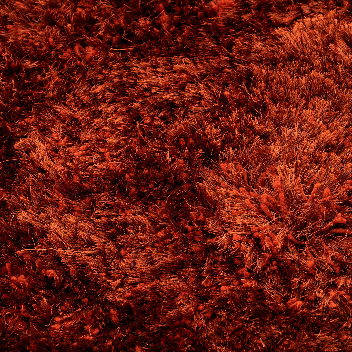 Plush Soft Rust Orange Shaggy Rug - Zia - Image 9