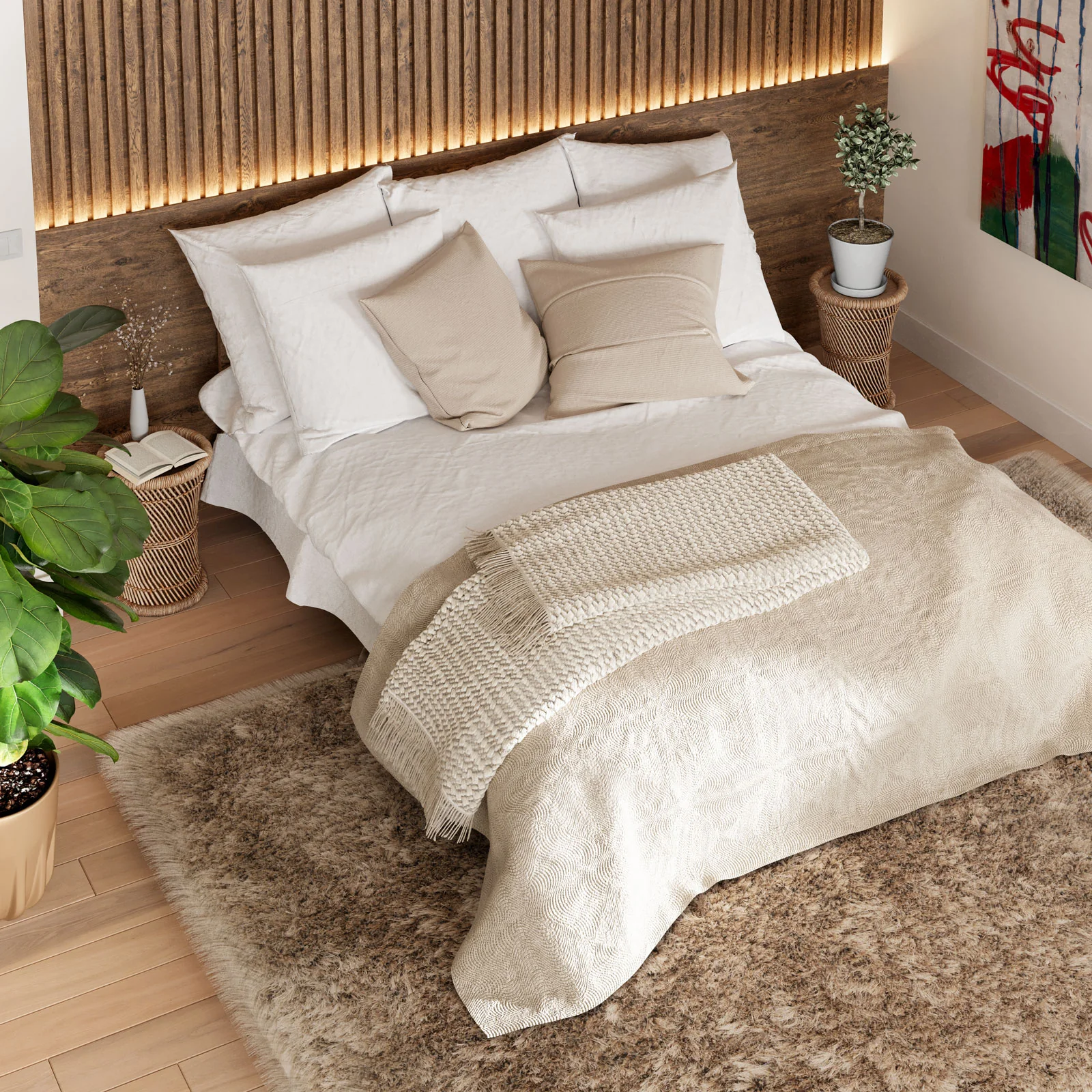 Plush Soft Shaggy Area Rug - Choose Your Colour - Image 3