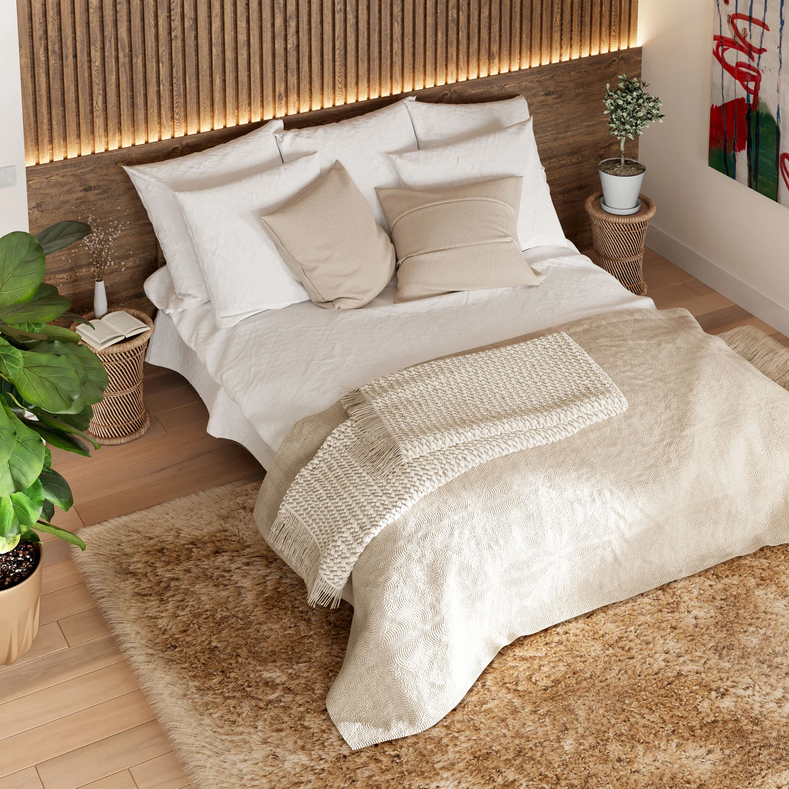 Plush Soft Shaggy Area Rug - Choose Your Colour - Image 4