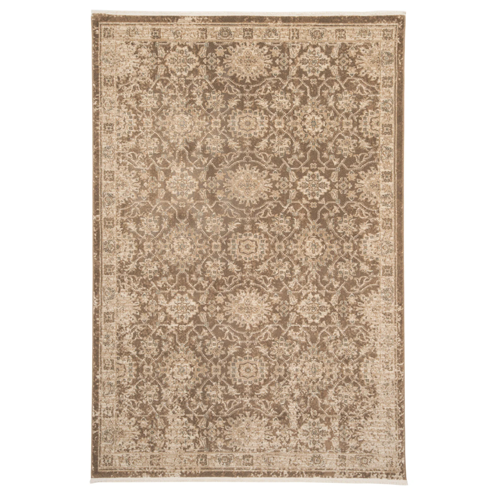 Plush Traditional Brown Rug - Sarina