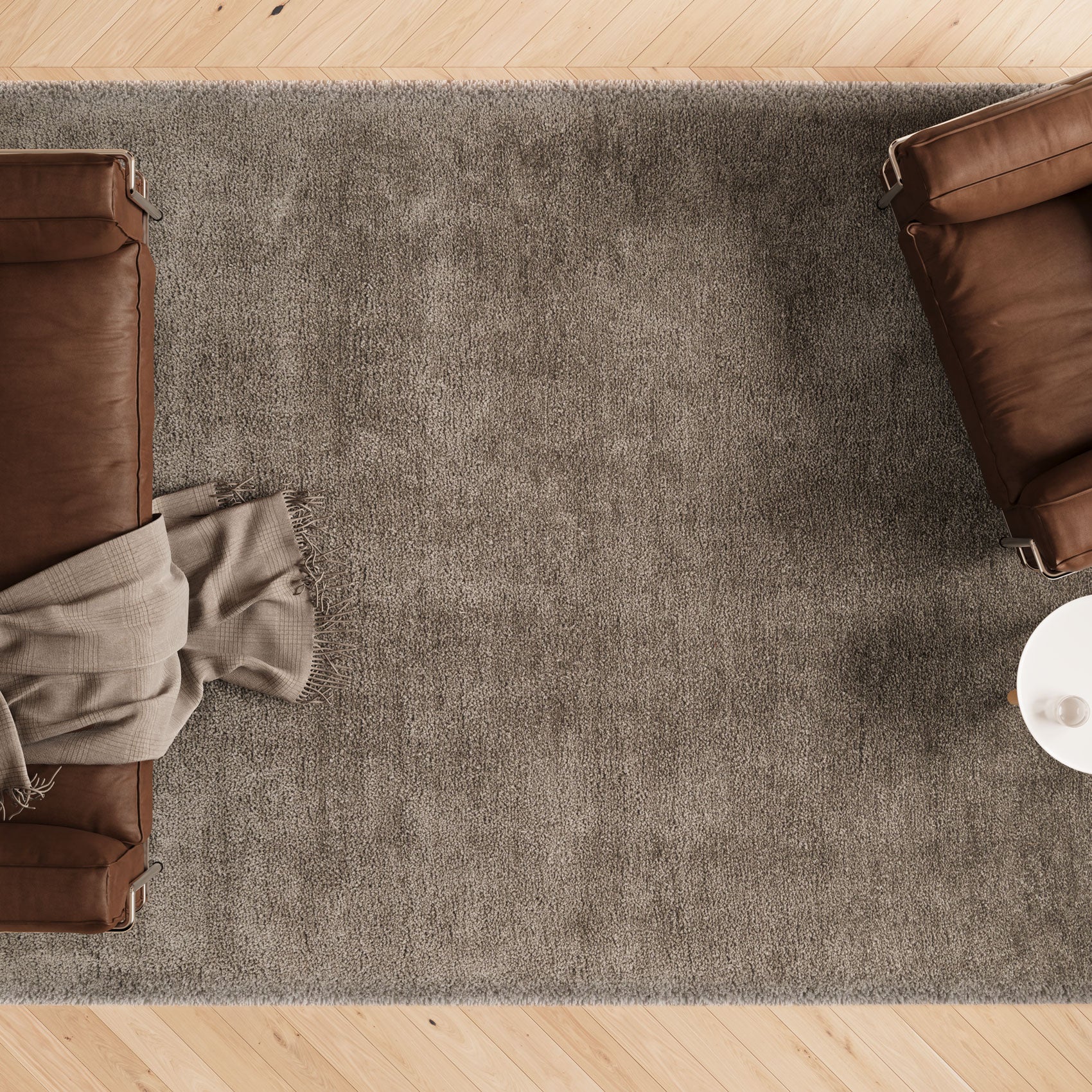 Premium Grey Shaggy Rug - Dove - Image 2