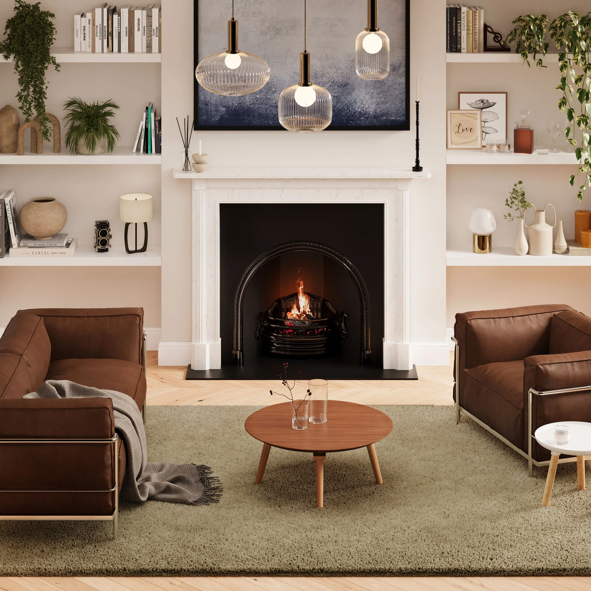 Premium Sage Green Shaggy Rug - Sage - Image 2