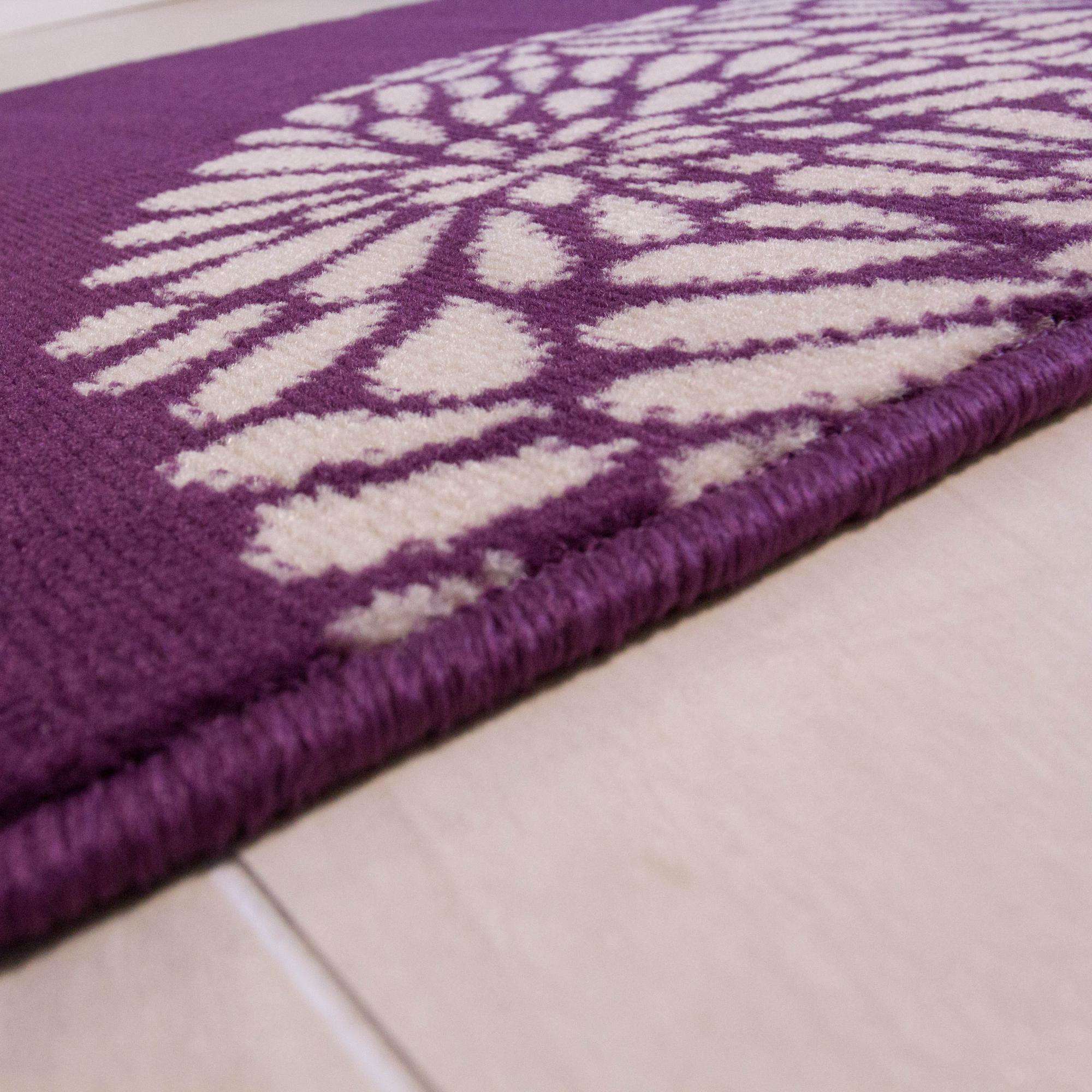 Purple and Black Modern Rug - Image 4