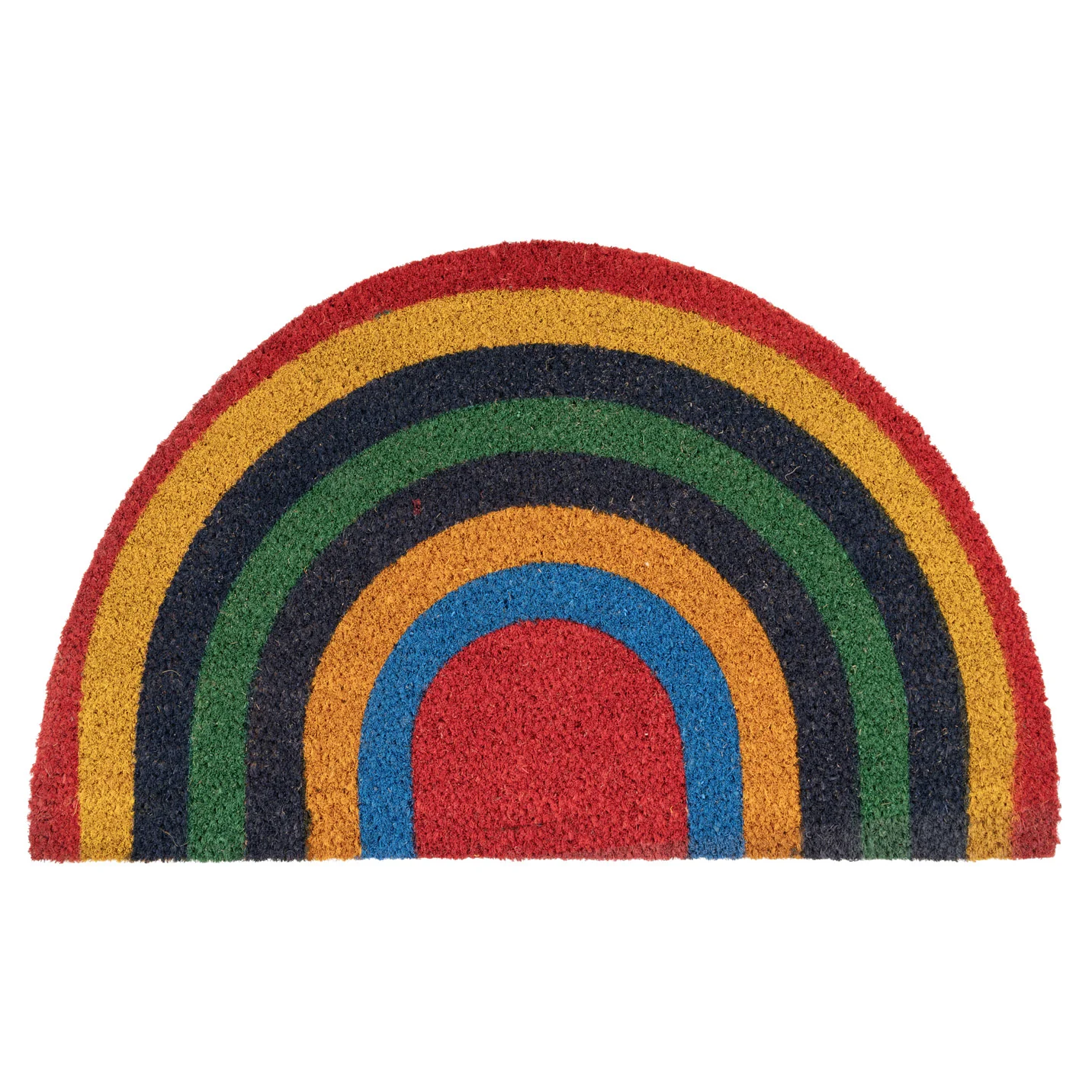 Rainbow Half Moon Coir Entrance Doormat