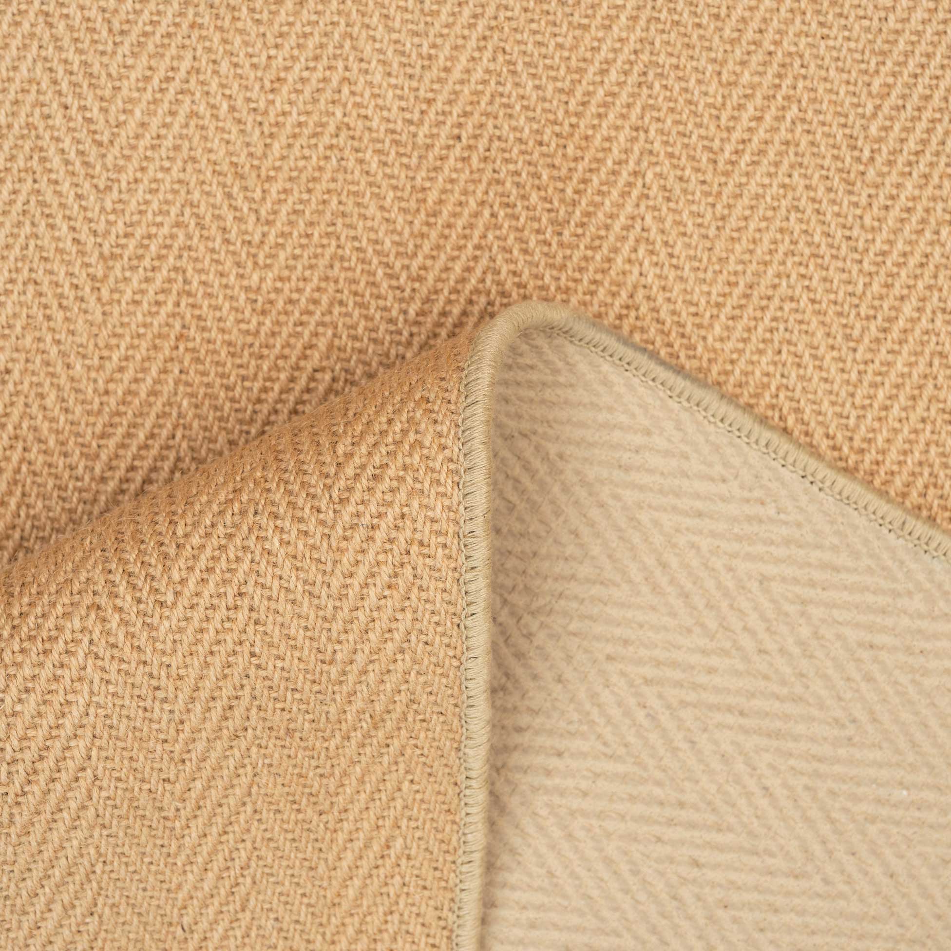 Light Jute Chevron Stair Carpet Runner - Image 3