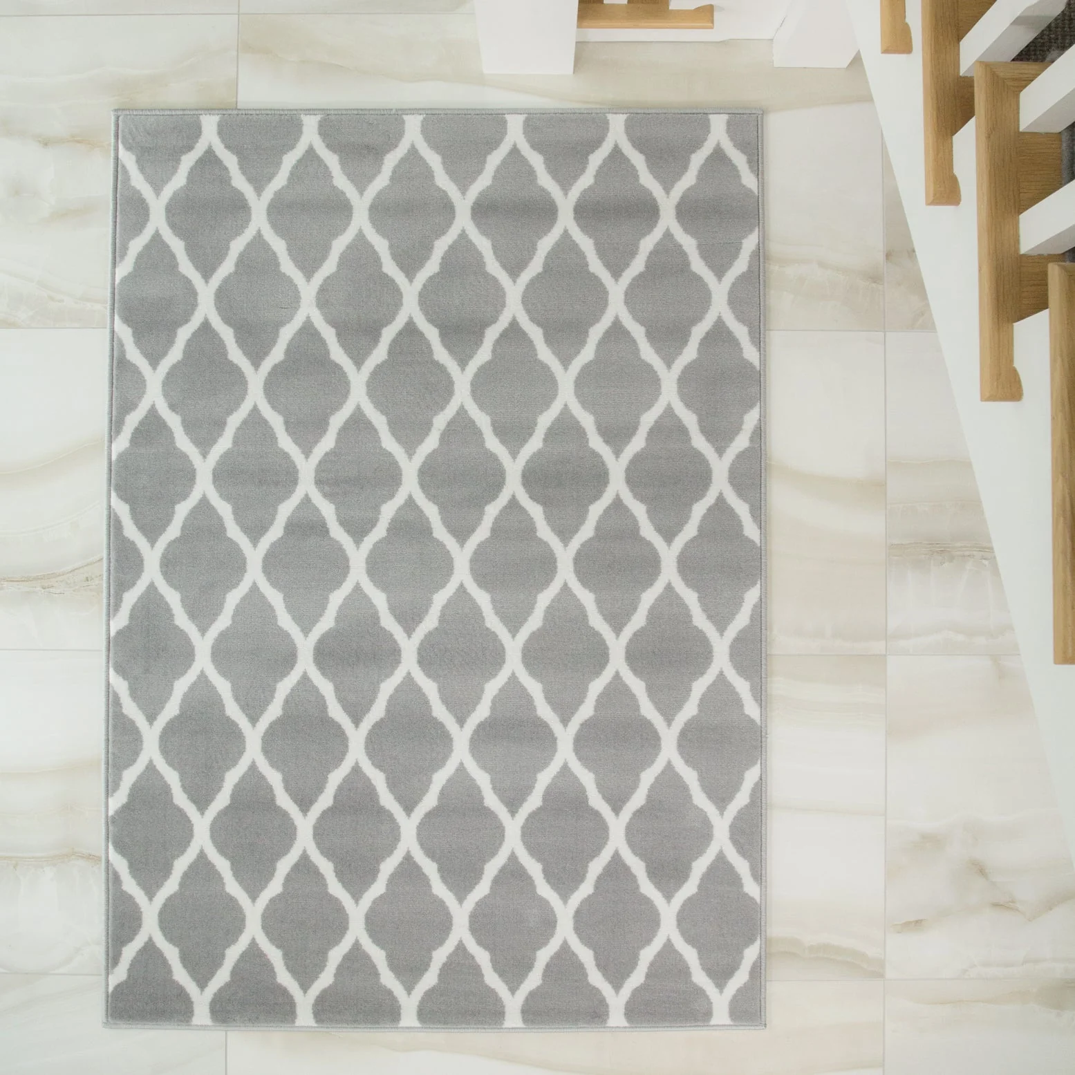 Small Trellis Silver Grey Mat - Image 5