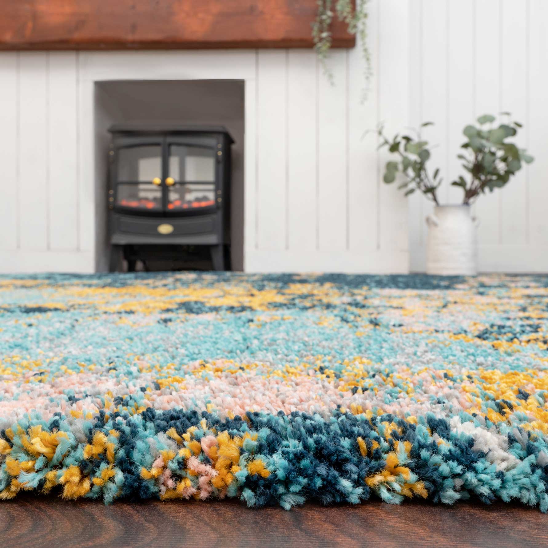 Soft Abstract Shaggy Rug - Cherish - Image 5