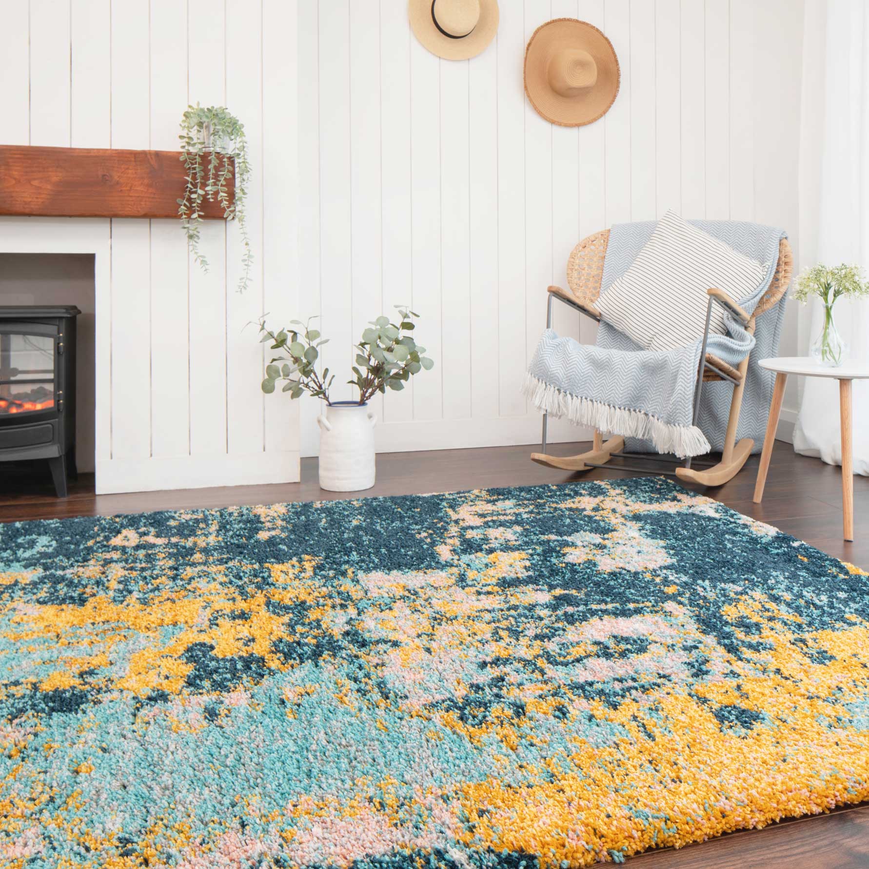 Soft Abstract Shaggy Rug - Cherish - Image 7