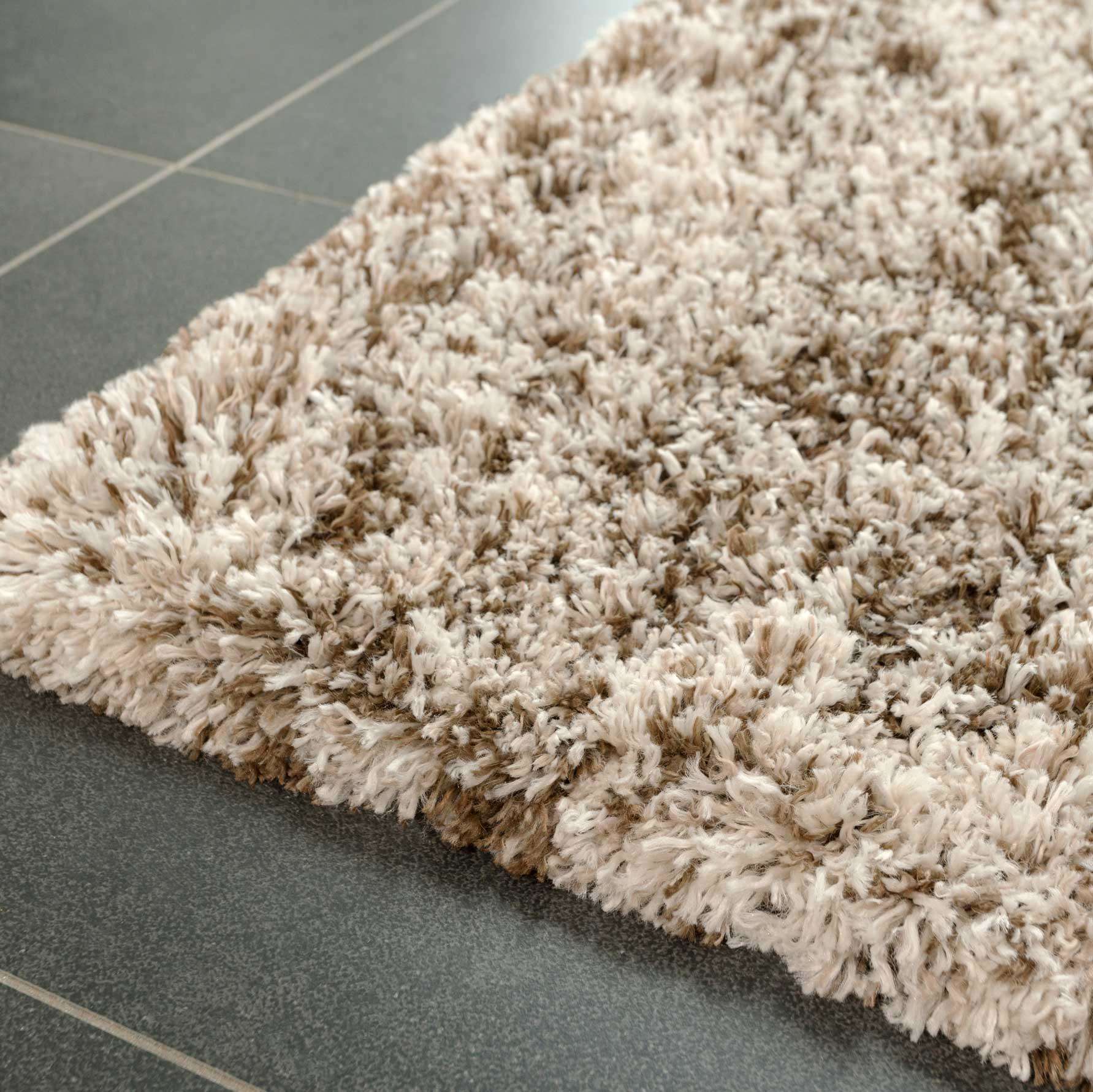 Soft Mottled Brown Shaggy Hall Rug - Image 4