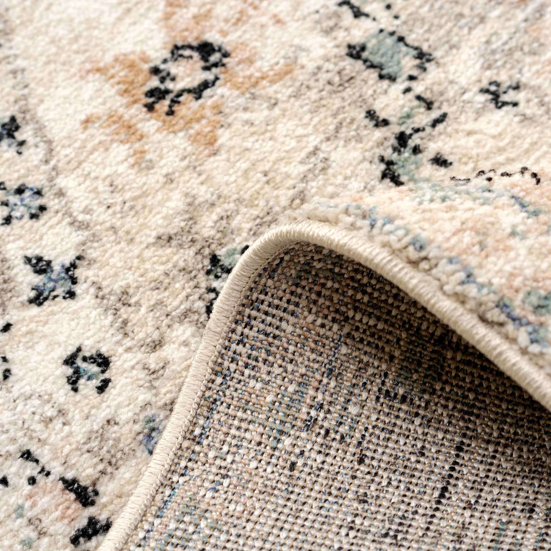 Soft Natural Blue Aztec Area Rug - Kemp - Image 7