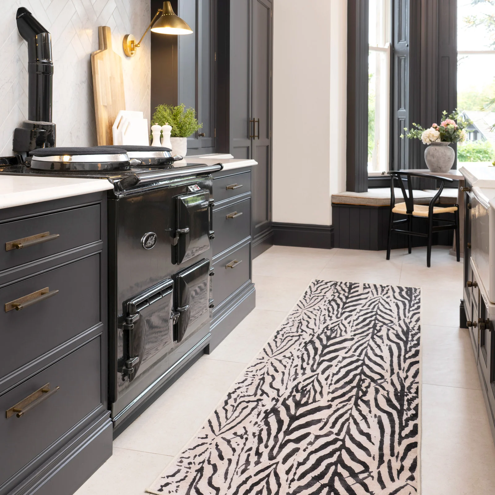 Soft Washable Black Zebra Print Rug - Ida - Image 7