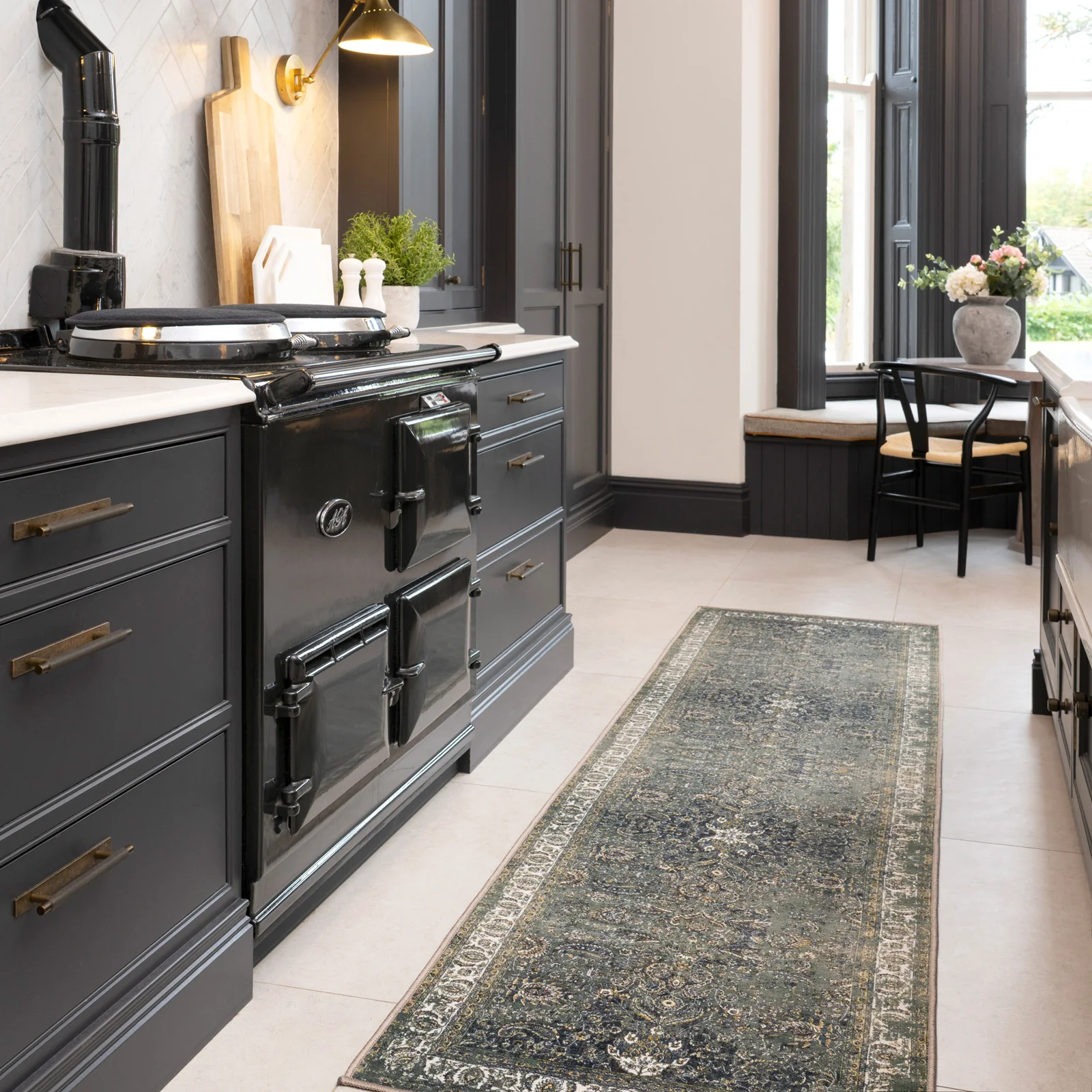 Soft Washable Classic Green Rug - Maude - Image 8
