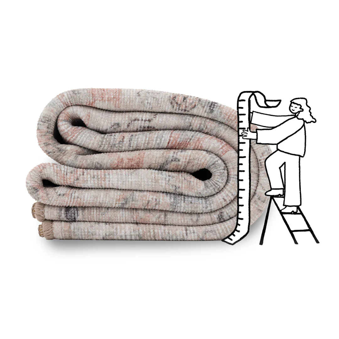 Soft Washable Cream Distressed Rug - Elnora - Image 14