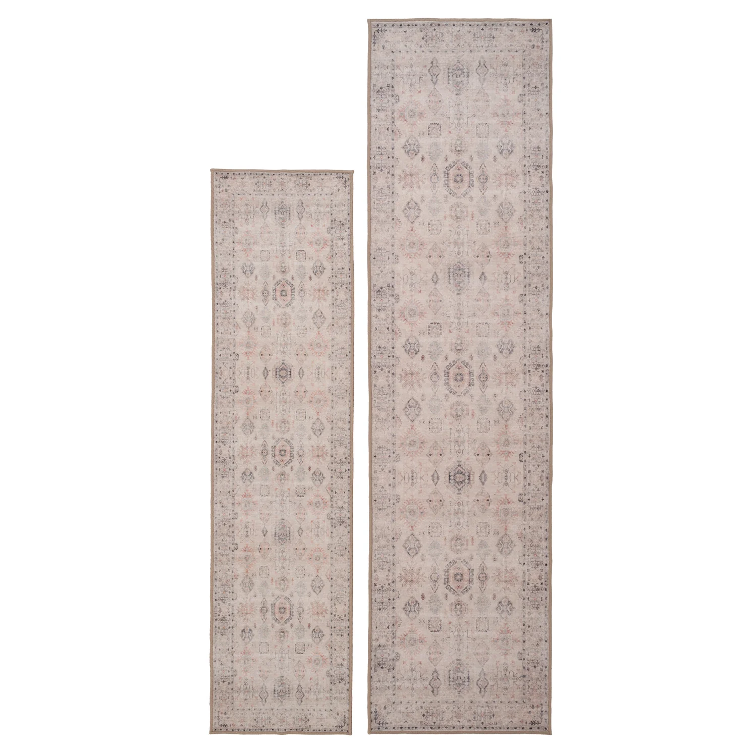 Soft Washable Cream Distressed Runner - Elnora - Image 8