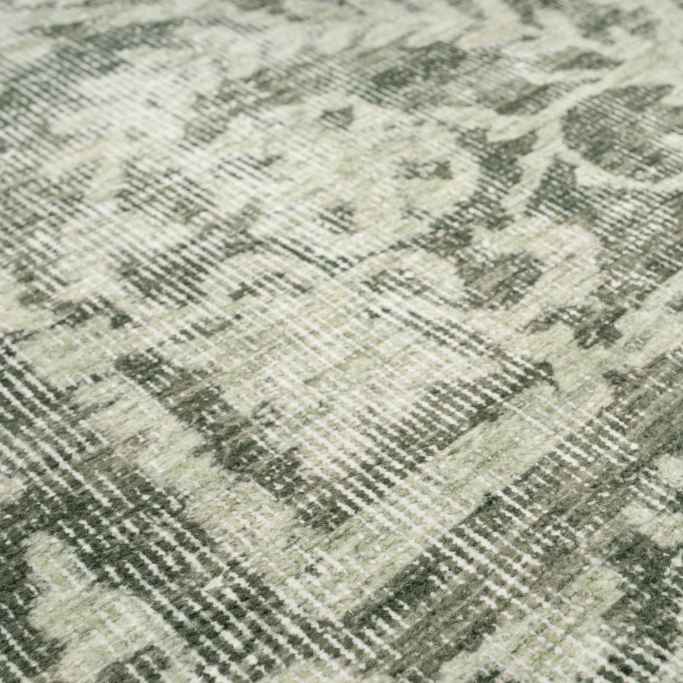 Soft Washable Green Motif Rug - Pippa - Image 12