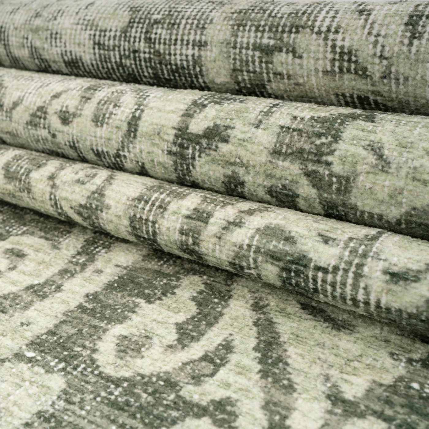 Soft Washable Green Motif Rug - Pippa - Image 9
