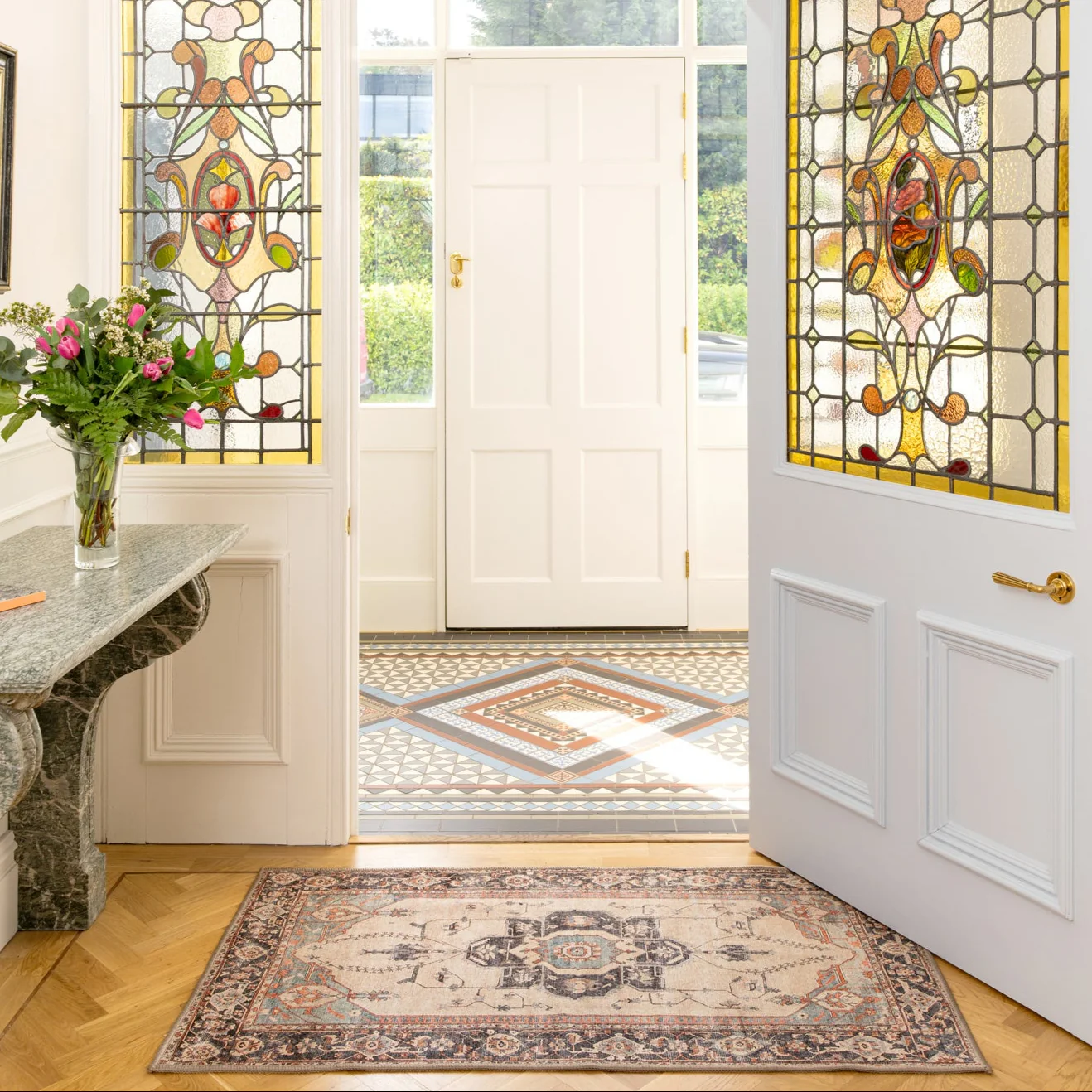 Soft Washable Heritage Doormat - Hazel - Image 2