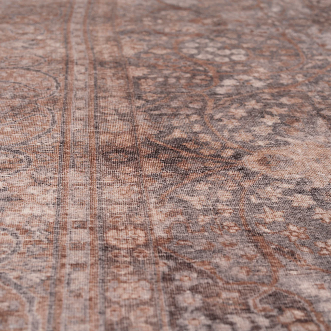 Soft Washable Heritage Brown Runner - Winnie - Image 4