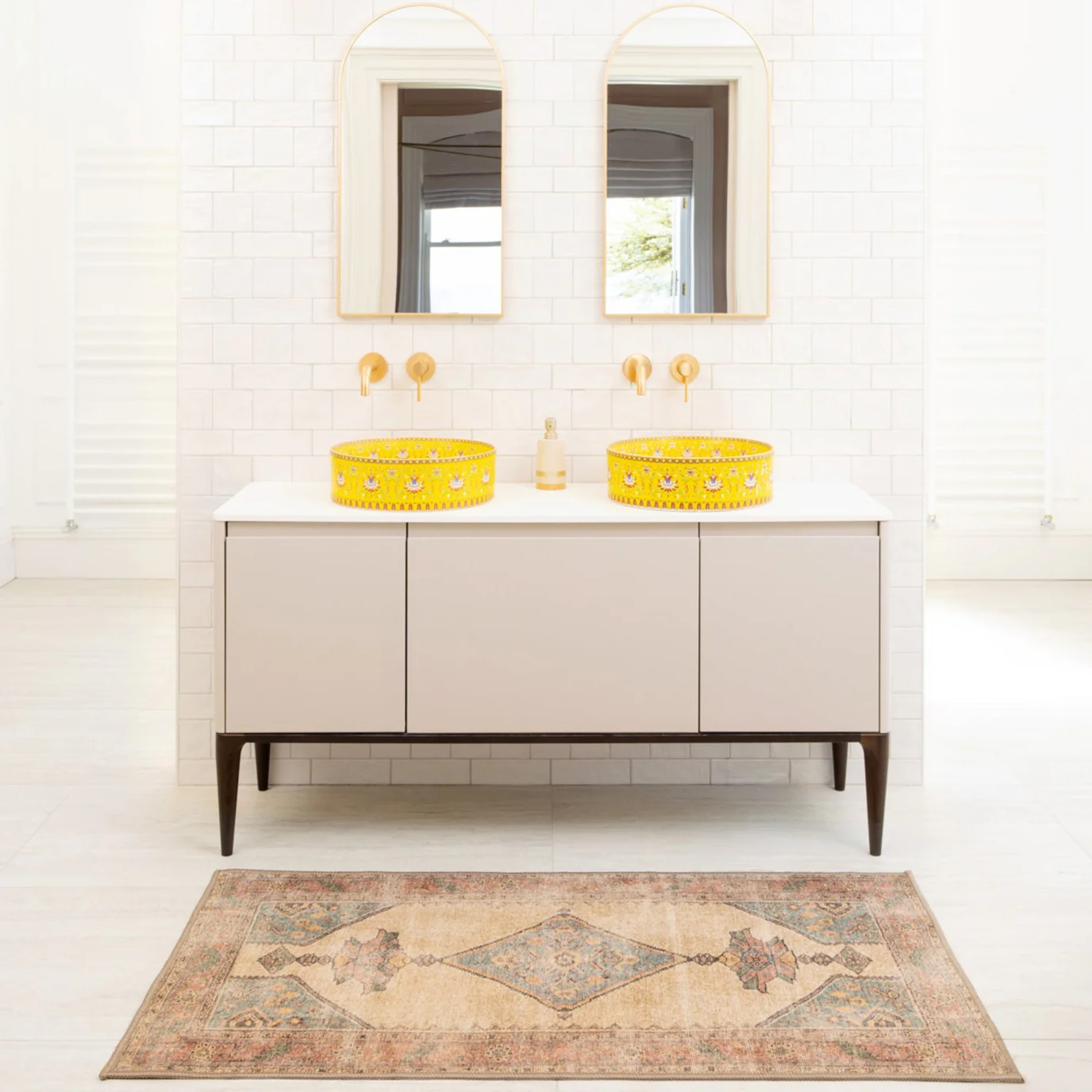 Soft Washable Moroccan Bathroom Mat - Coralie - Image 2