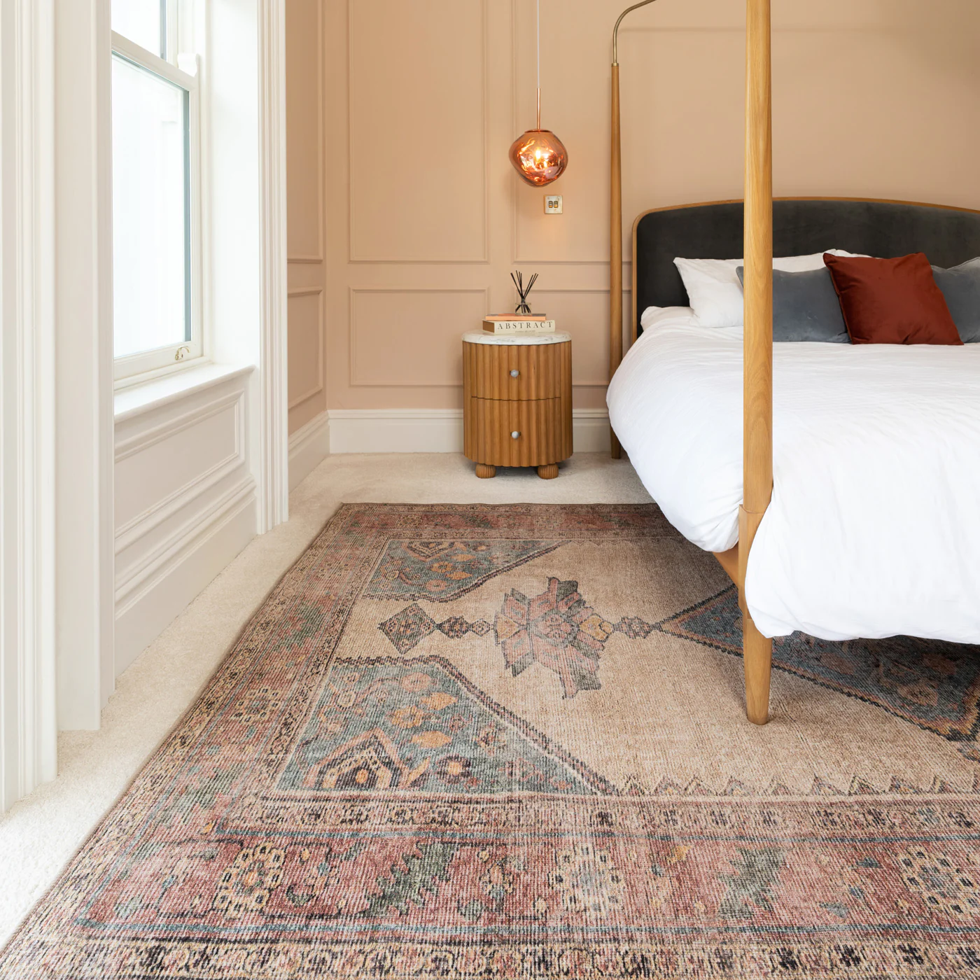 Soft Washable Multicolour Moroccan Rug - Coralie - Image 2
