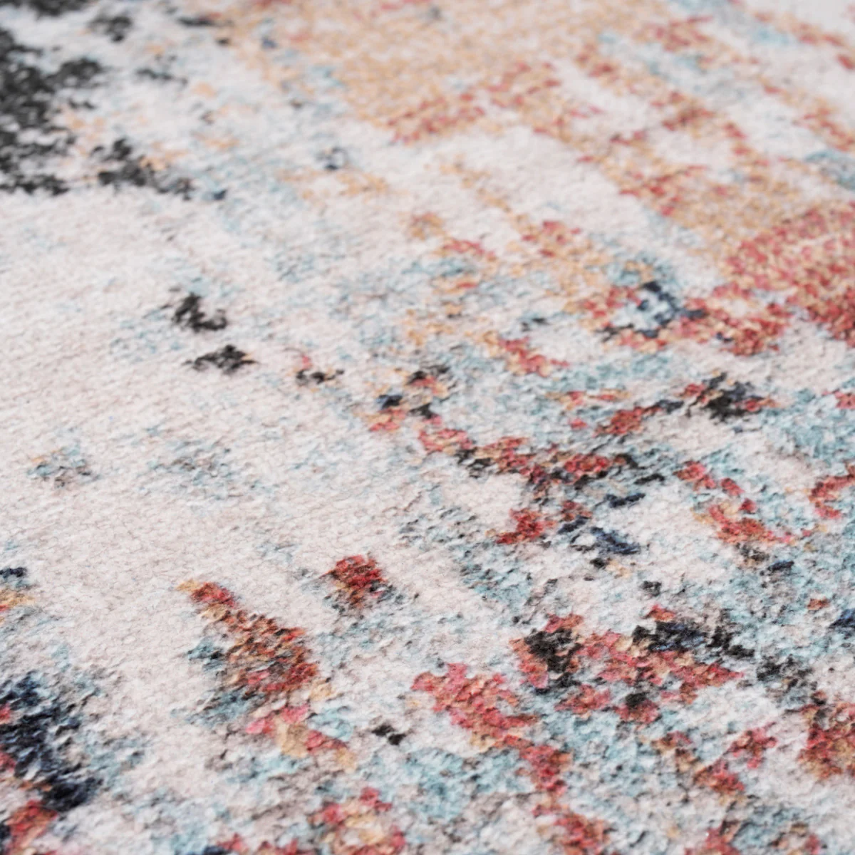 Soft Washable Multicolour Abstract Runner - Pierre - Image 4