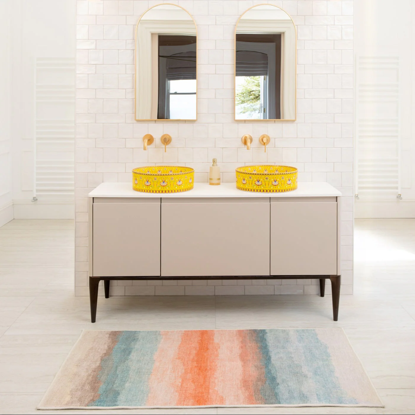 Soft Washable Multicolour Doormat - Solene - Image 4