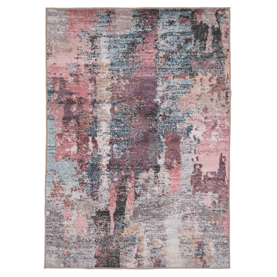Soft Washable Multicolour Blush Rug - Rosa