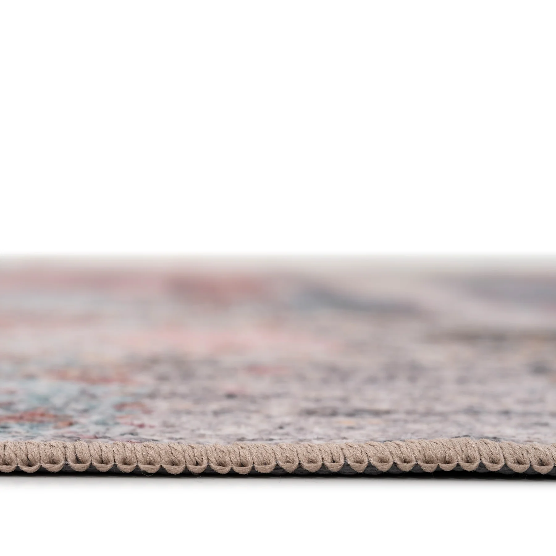 Soft Washable Multicolour Blush Runner - Rosa - Image 2