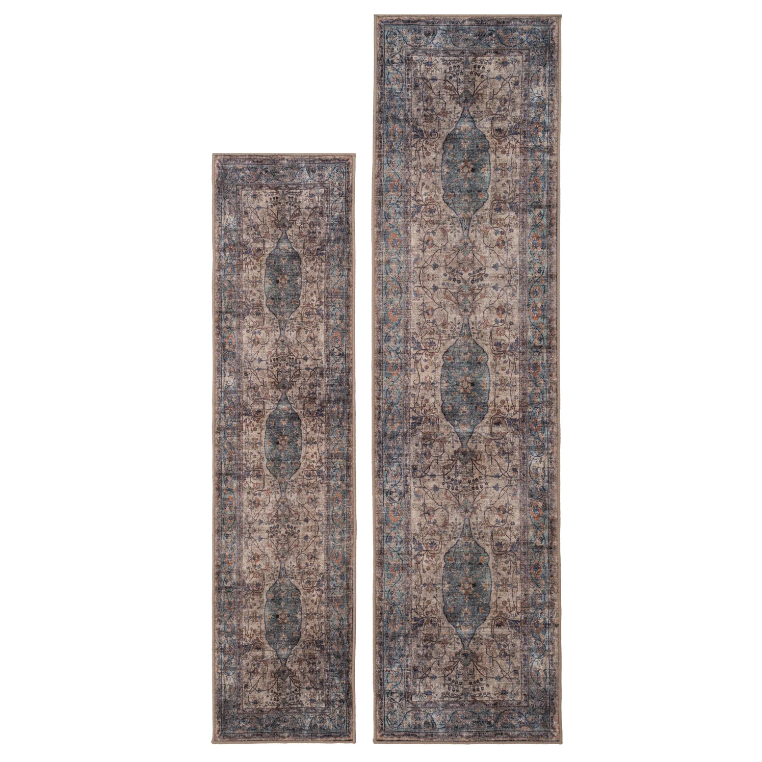 Soft Washable Blue Regency Runner - Dorothea - Image 8