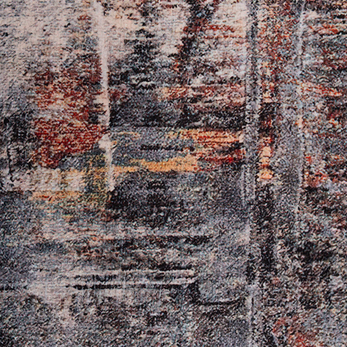 Soft Washable Abstract Grey Rug - Tara - Image 9