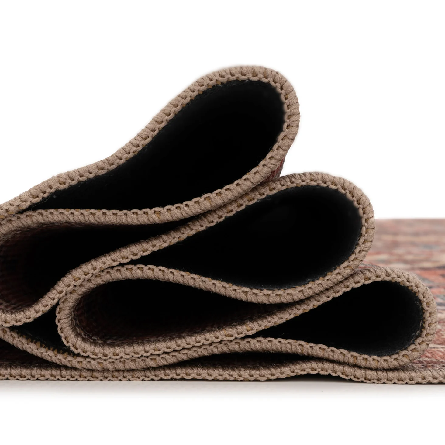 Soft Washable Terracotta Medallion Rug - Verity - Image 10