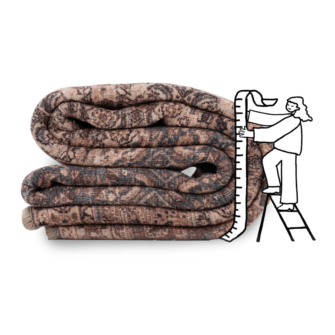 Soft Washable Brown Traditional Rug - Mabel - Image 14