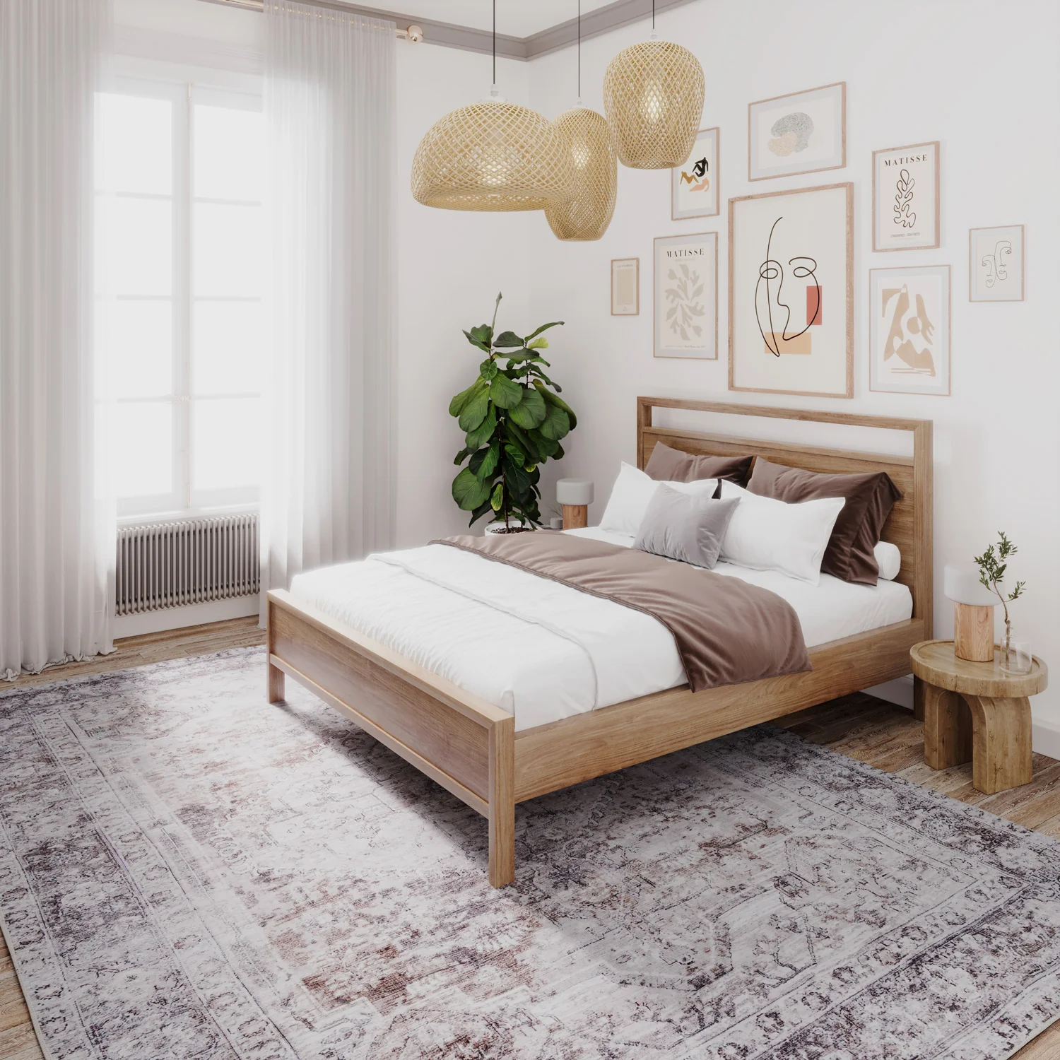 Soft Washable Vintage Greige Rug - Elsie - Image 5