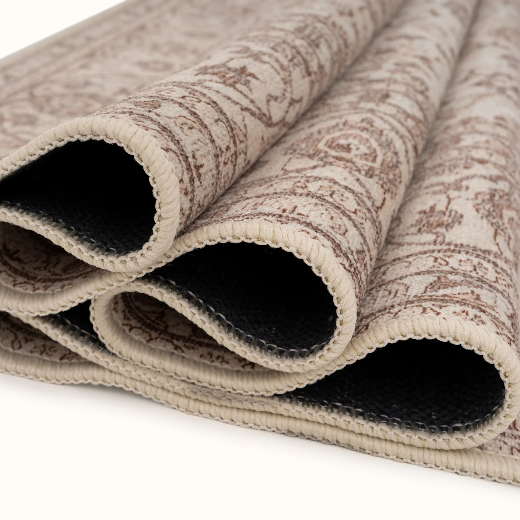 Soft Washable Cream Vintage Runner - Adeline - Image 4