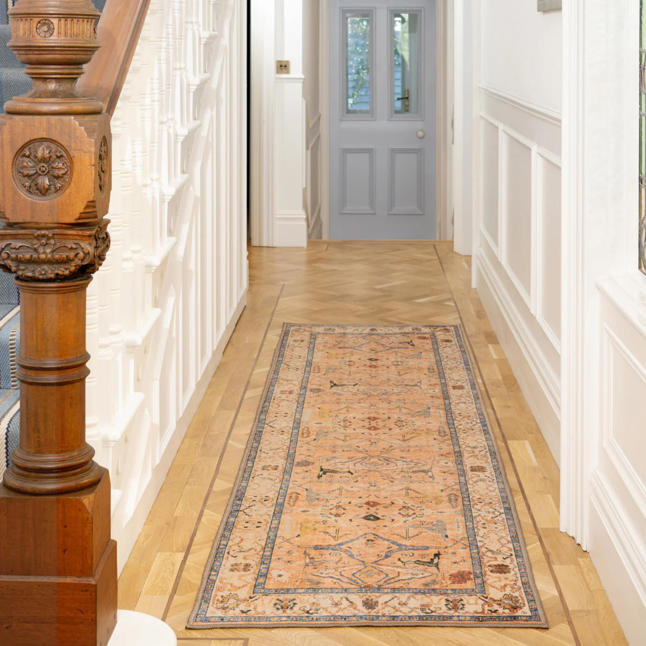 Soft Washable Vintage Multicolour Runner - Amelia - Image 3