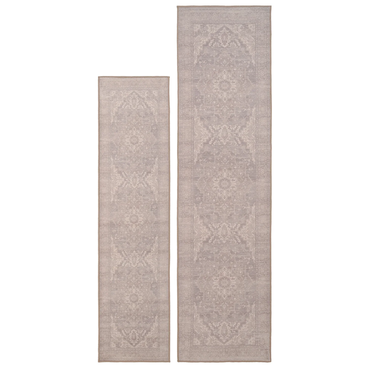 Soft Washable Vintage Beige Runner - Mariana - Image 7