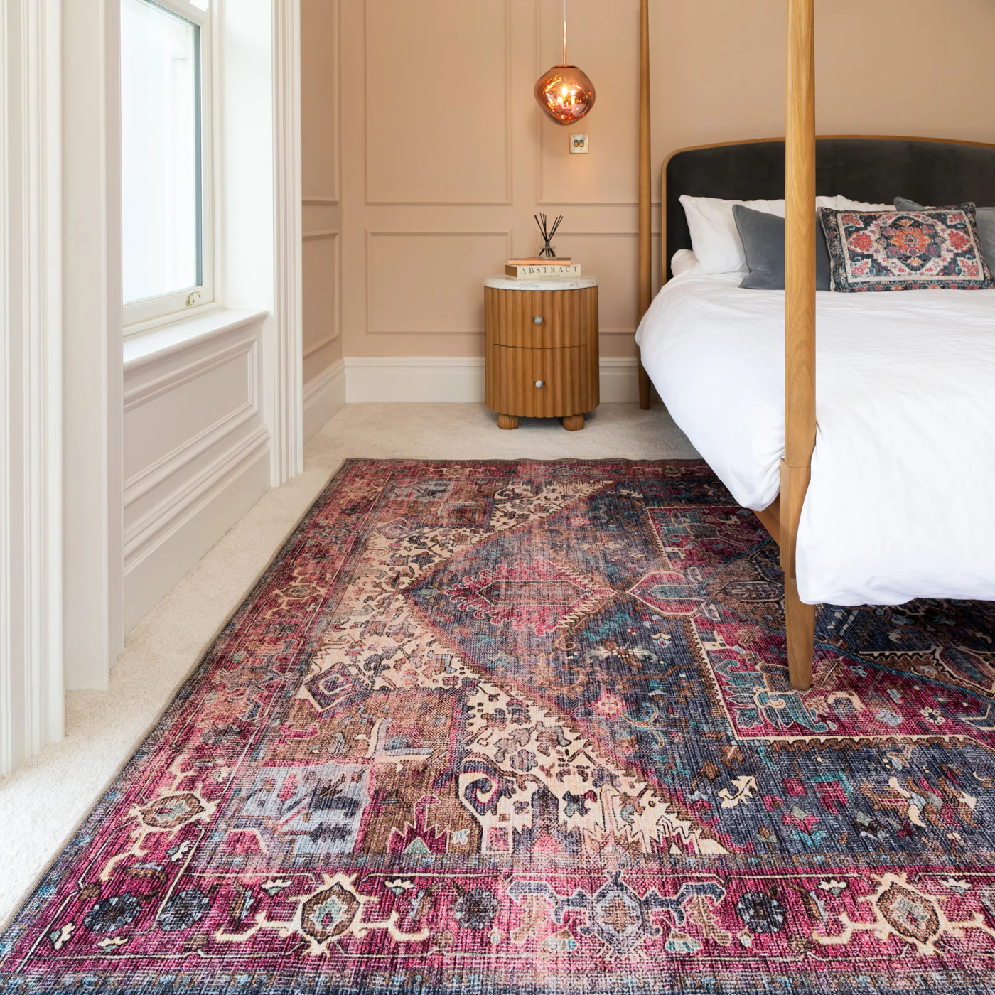 Soft Washable Multicolour Rug - Delphine - Image 2