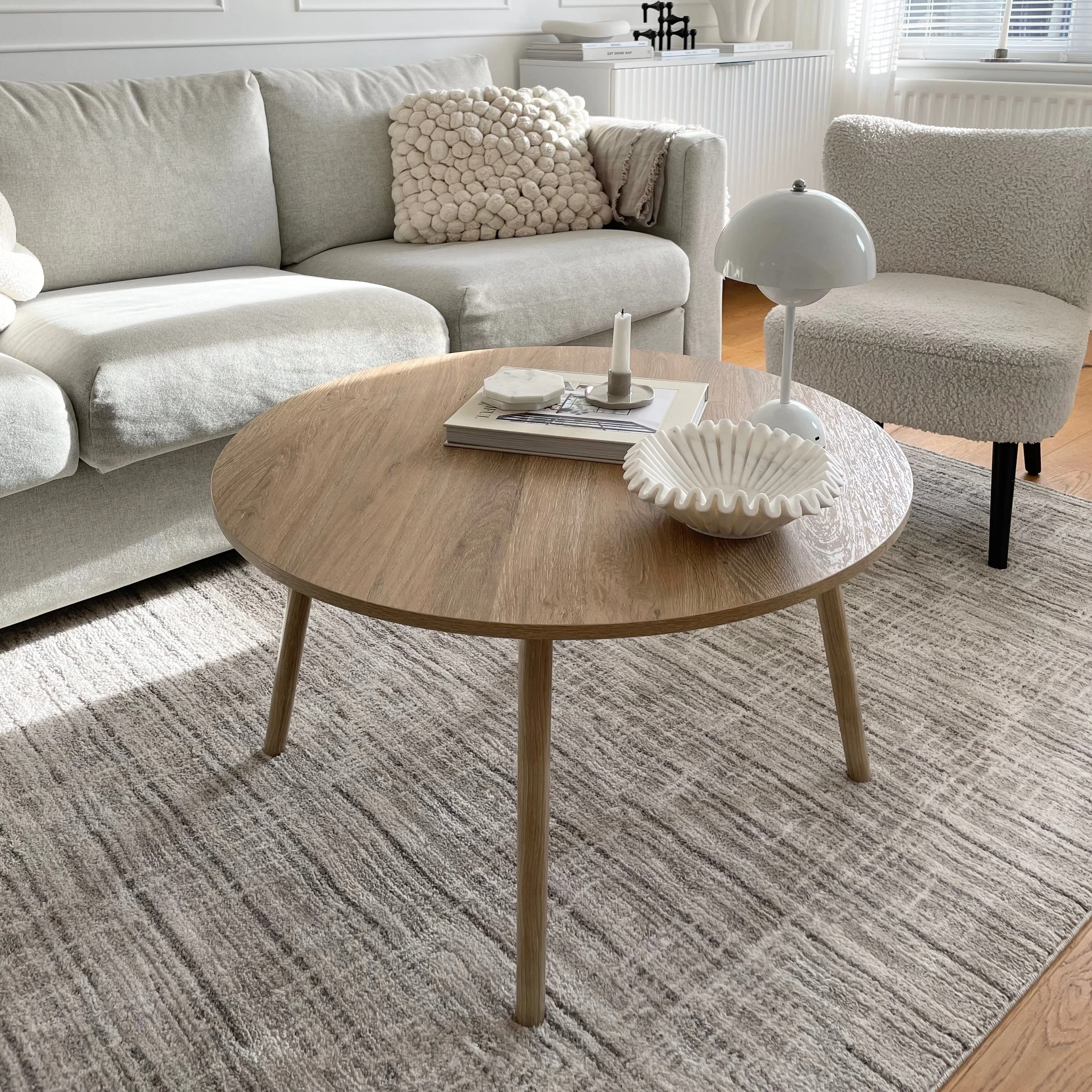 Subtle Beige Geometric Area Rug - Noah - Image 5