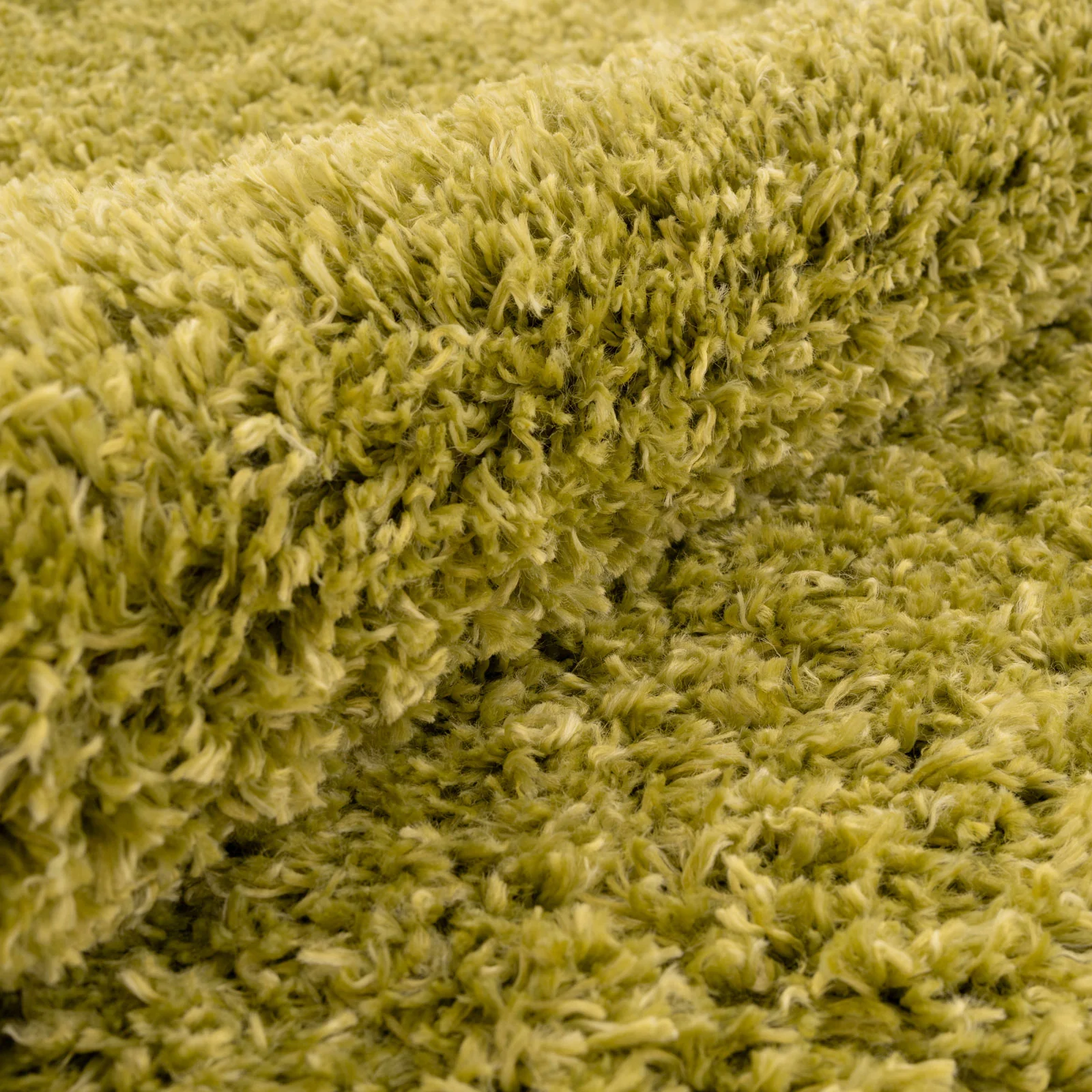 Soft Everyday Moss Green Shaggy Rug - Image 4