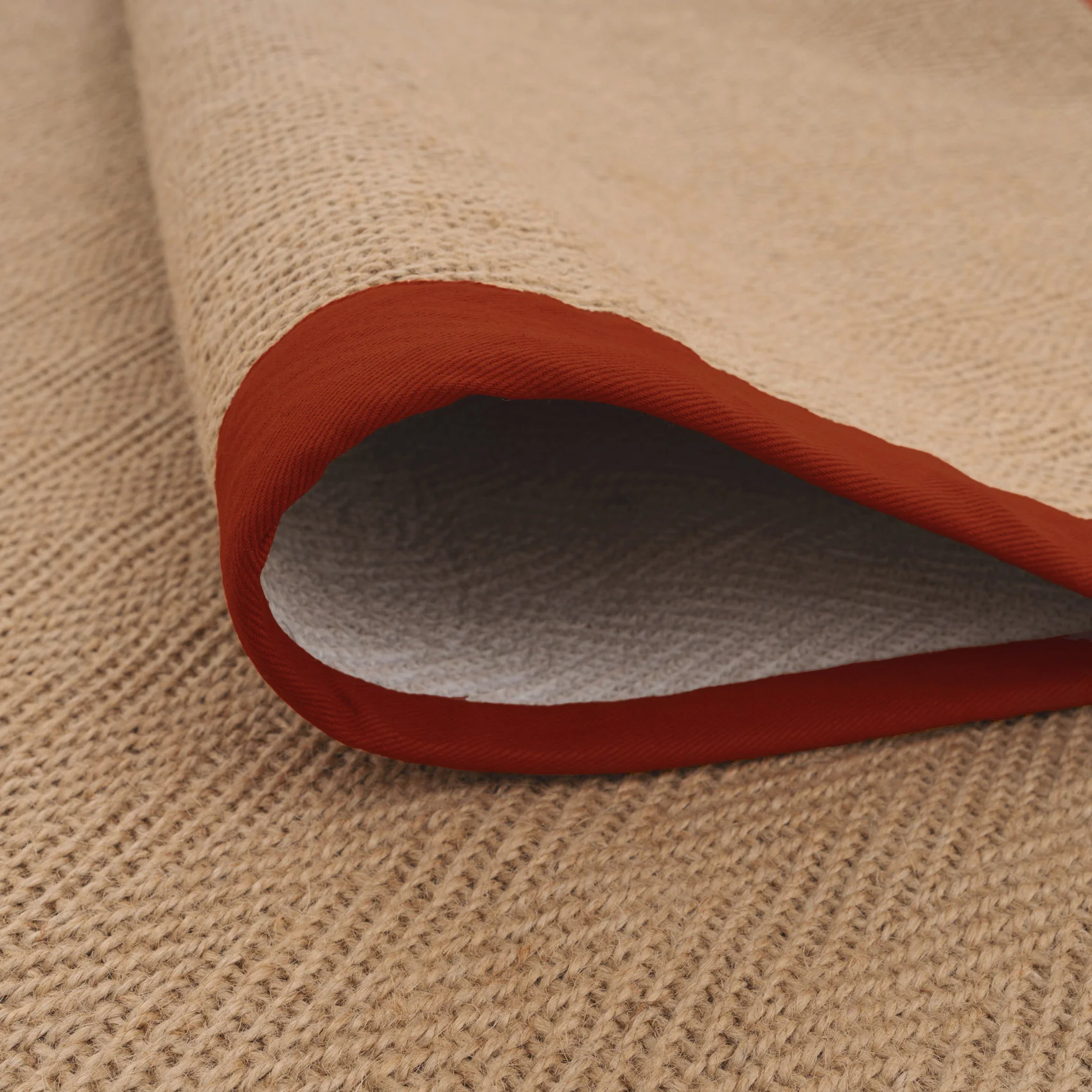 Terracotta Border Jute Rug - Juliette Rust - Image 9