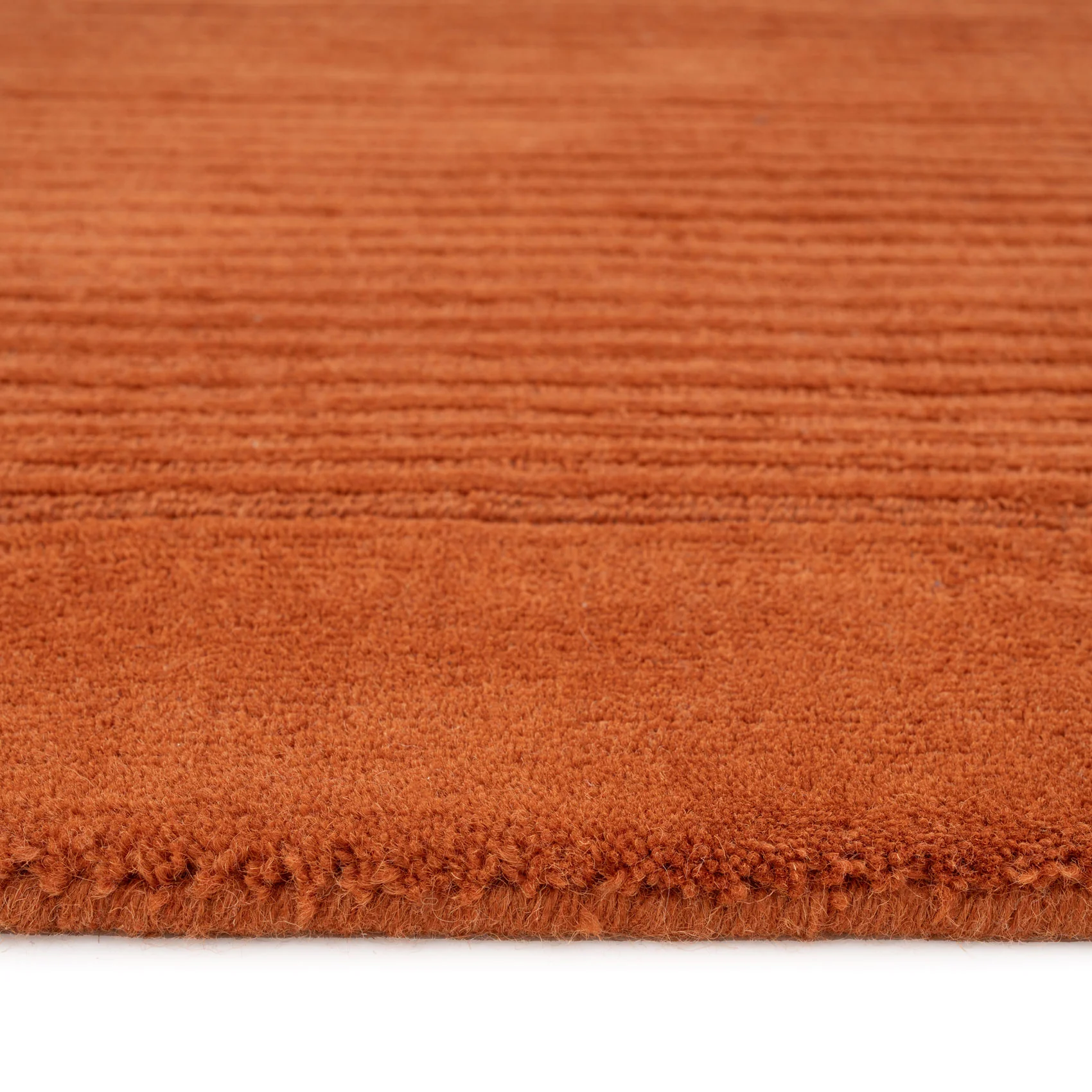 Terracotta Bordered Wool Rug - Olann Terra - Image 6