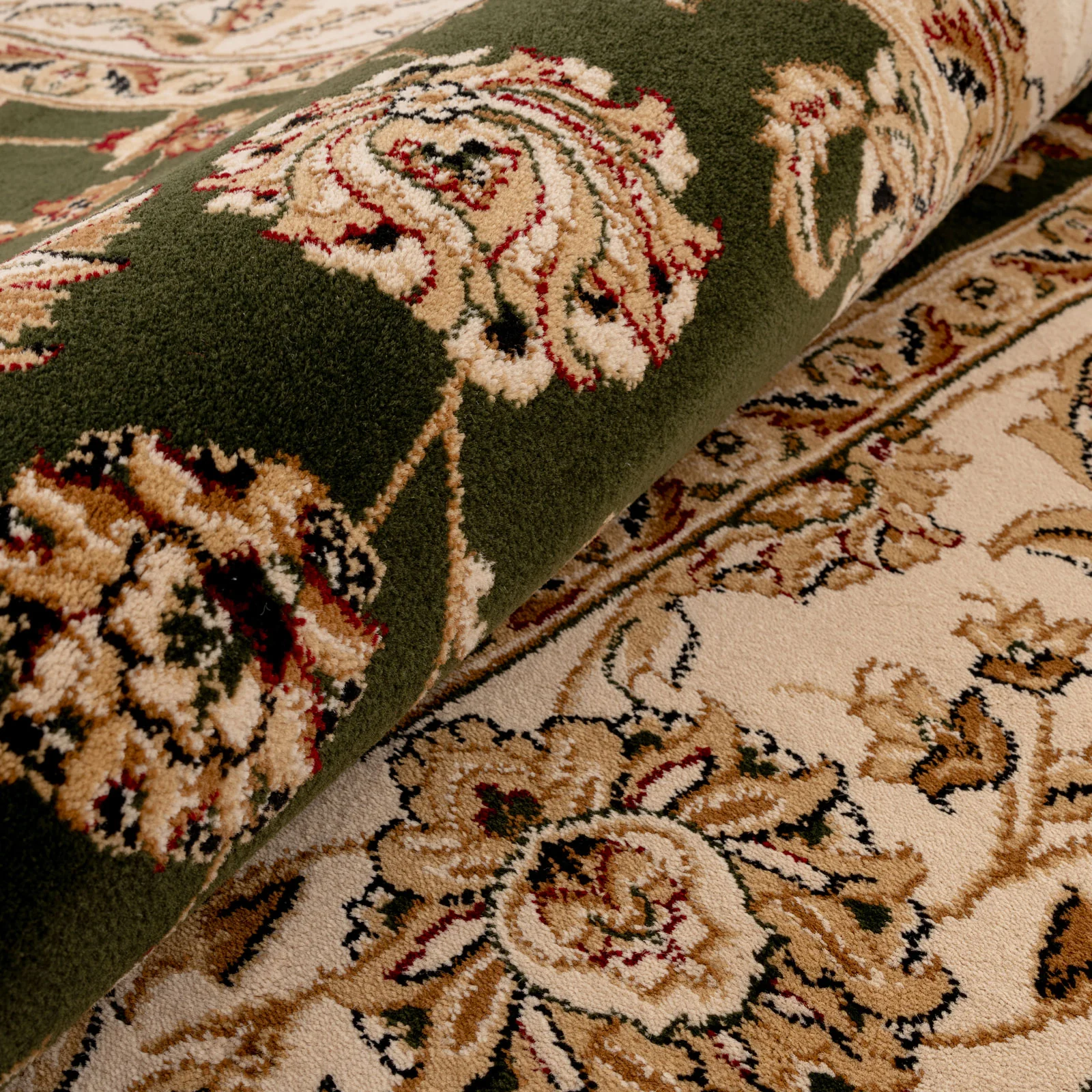 Traditional Green Floral Rug - Koa - Image 2