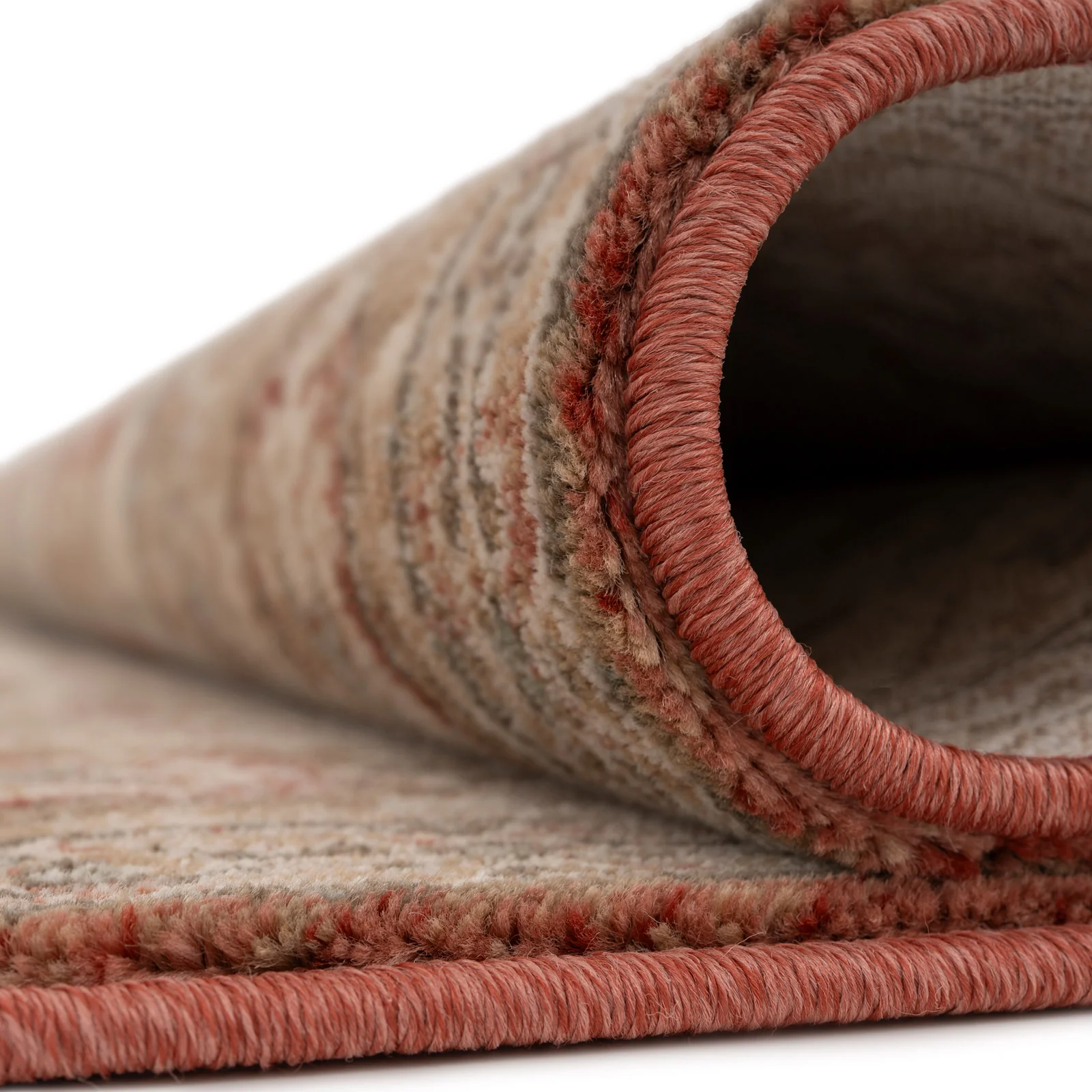 Traditional Plush Terracotta Runner - Selma - Image 2