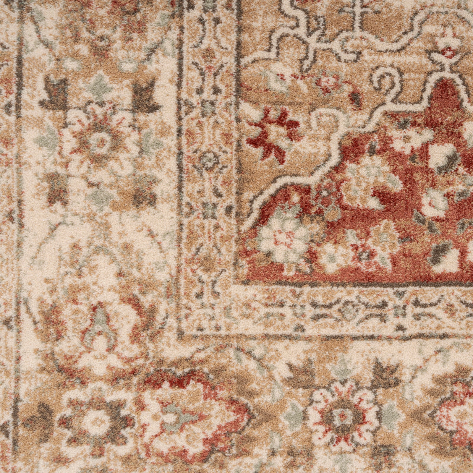 Traditional Plush Terracotta Runner - Selma - Image 5