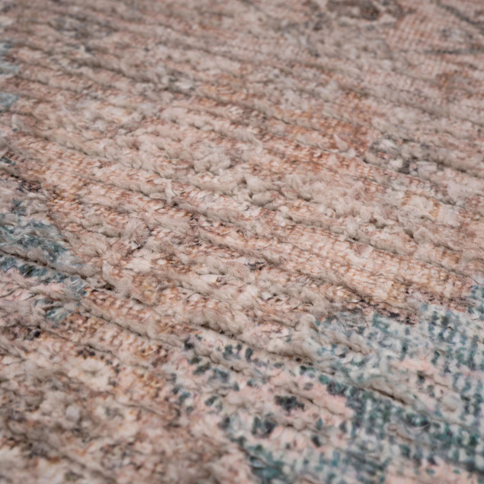 Vintage Blue Diamond Rug - Genevieve - Image 12